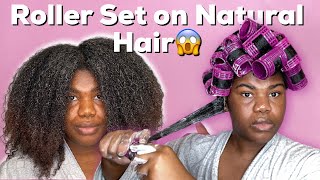 How to  Roller Set on THICK Type 4 Natural Hair [upl. by Swayne]