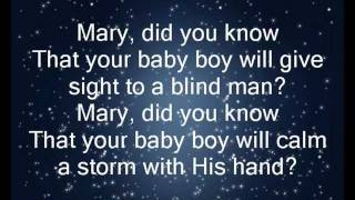 quotMary Did You Knowquot with lyrics [upl. by Araet]