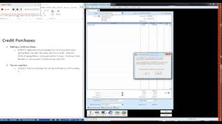 MYOB  Credit Purchases [upl. by Martella]