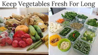 How To Keep Vegetables Fresh For Long  Vegetable Storage Tips [upl. by Nicolea262]