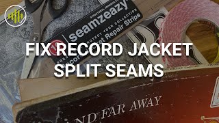 Fix Record Jacket Split Seams WITHOUT Ugly Tape [upl. by Deth]