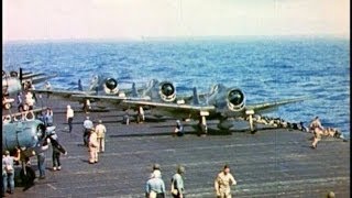 WW2 Aircraft Carrier in the Pacific War  The Fighting Lady  Color Documentary  1944 [upl. by Elletsyrk406]