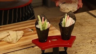 HOW TO MAKE HAND ROLLS  SUSHI [upl. by Jaret991]