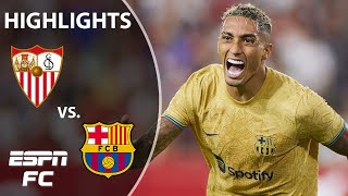 Barcelona vs Sevilla  LaLiga Highlights  ESPN FC [upl. by Enelyad]