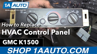 How to Replace HVAC Control Panel 8898 GMC K1500 [upl. by Saxe]