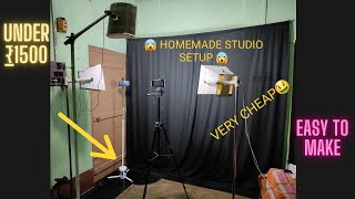 Youtube Studio Setup At Home Low Budget  Under ₹2000  DIY Studio Setup  For Beginners [upl. by Bendicta]