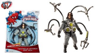 Ultimate Spider Man Tentacle Attack Doc Ock Figure Toy Review Hasbro [upl. by Alikat202]