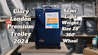 Goby London Exclusive Lite Weight 28quot TSA Lock 360quot Four Wheel Trolley Collection [upl. by Tur536]