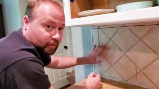 How To Remove A Tile Back Splash [upl. by Sido]