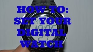 How To Set A Digital watch [upl. by Sanferd287]