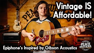 Epiphones Greatest Acoustics Yet The New Inspired by Gibson Range DELIVERS [upl. by Karrie258]