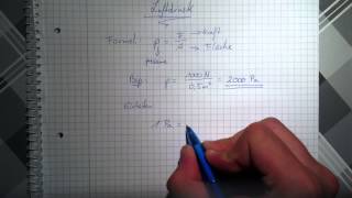 Luftdruck ausrechnen  Formel für Luftdruck [upl. by Voe]