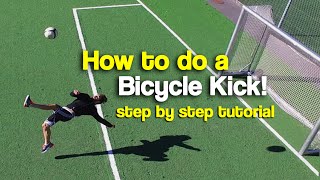 How to do a Bicycle Kick  Tutorial step by step [upl. by Adiaj69]