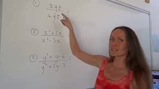 The Maths Prof Simplifying Algebraic Fractions [upl. by Judsen]