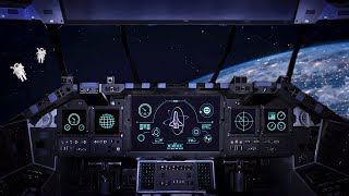 Spaceship Ambience for Sleep or Studying  ASMR Space Travel Sounds [upl. by Yenruoc]