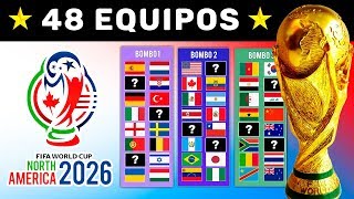 Copa MUNDIAL 2026  Nuevos Clasificados Sorteo de Sedes y Bombos  Predicción [upl. by Lledualc]