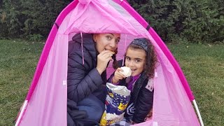 Mira ile Çadır Keyfi  Çadır Nasıl Kurulur  Vlog  Umikids [upl. by Itsuj]