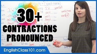 How to Pronounce Contractions in American English [upl. by Ammadis]