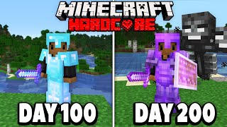 I Survived 200 Days in HARDCORE Minecraft Heres What Happened [upl. by Rehposirhc]