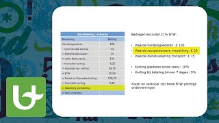 Basis boekhouden  Facturen berekening [upl. by Kcam]