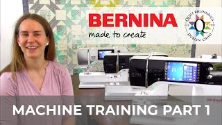 BERNINA Machine Training Part 1 Threading Bobbin Winding amp Maintenance  Quilt Beginnings [upl. by Horter968]