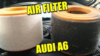 Change Air Filter on Audi A6 C7 [upl. by Brice818]