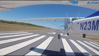 Gusty Crosswind Landings  MzeroA Flight Training [upl. by Macur]