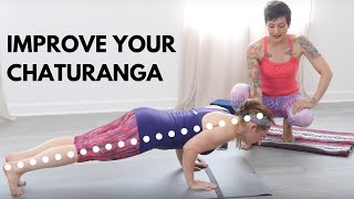 Yoga Tutorial  How to Improve Your Chaturanga [upl. by Okoyk]