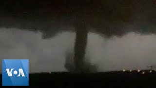 Tornado Touches Down in Dallas [upl. by Lleroj421]