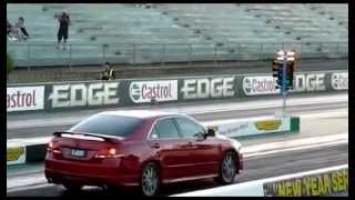 Toyota Aurion vs Ford Falcon XR6 BF 14 Mile Drag Race [upl. by Damian462]