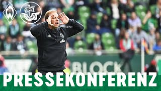 SV Werder Bremen  Hansa Rostock 30 10  Pressekonferenz nach DuckschDoppelpack [upl. by Lina]