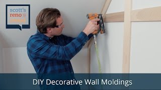 HowTo DIY Decorative Wall Moldings [upl. by Ardaid773]