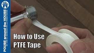 How to use PTFE tape Teflon tape tutorial Plumbing for beginners [upl. by Atterg293]