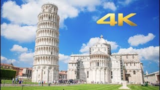 Leaning Tower of Pisa Italy Walking Tour 4K [upl. by Kiernan]