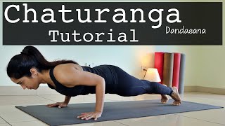 Chaturanga Dandasana for Beginners  Correct Technique  YogBela [upl. by Rog704]