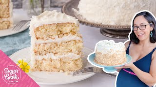 The most delicious and fluffy Southern Coconut Cake Recipe [upl. by Arrehs]