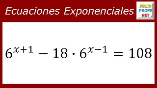 ECUACIONES EXPONENCIALES  Ejercicio 11 [upl. by Ahsaf603]