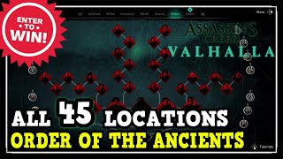 Assassins Creed Valhalla All Order of the Ancient Locations All 45 amp The Father Location amp Zealots [upl. by Gerius]