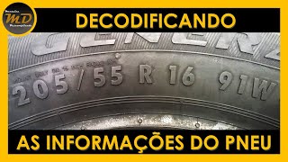 Decodificando as Informações do Pneu [upl. by Attelrac603]