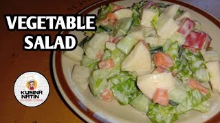 How to Make VEGETABLE SALAD  KUSINA NATIN [upl. by Nesyaj613]