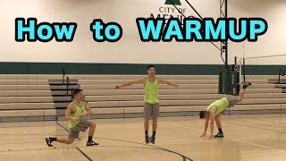 How to WARMUP for Volleyball  Volleyball Tutorial [upl. by Rorrys595]