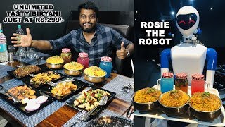 UNLIMITED  BRIYANI  ROBOT THEMED RESTAURANT  PORUR CHENNAI [upl. by Arakal]