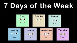 Days of the Week Song 7 Days of the Week Song [upl. by Asirehc483]