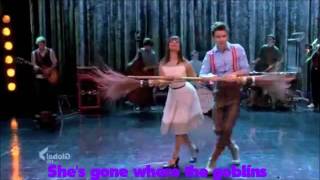 Glee  Ding Dong The Witch is dead with Lyrics on screen [upl. by Nickolaus951]