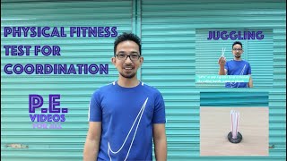 PHYSICAL FITNESS TEST FOR COORDINATION  JUGGLING [upl. by Aram250]