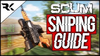 SCUM  How To Use The Sniper Scope Tips  Tricks [upl. by Wendall889]