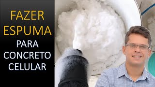 Qual a melhor espuma para o concreto celular [upl. by Ahsinut501]