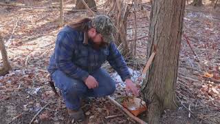 Gathering maple sugar the traditional Anishinaabe way [upl. by Annavoeg]