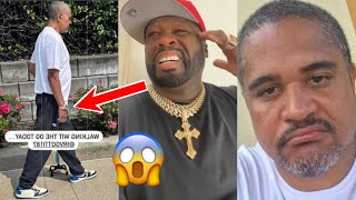 50 Cent REACTS To Irv Gotti SUFFERING From STROKE [upl. by Jaella]