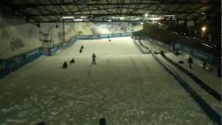 TOBOGGANING Sledging at the snowdome in tamworth [upl. by Aerdnaz]